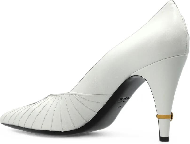Versace Gianni leren pumps 90 mm Wit - Foto 3