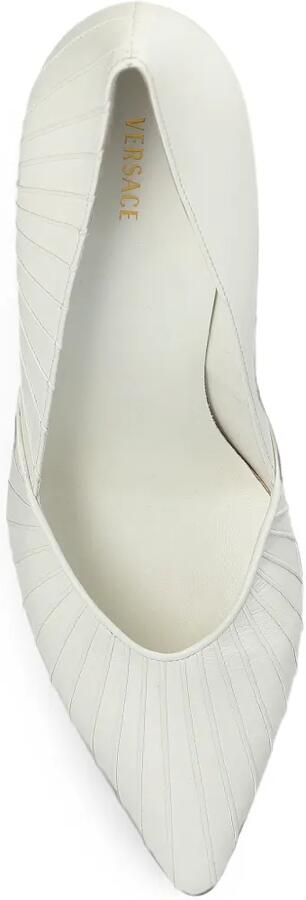 Versace Gianni leren pumps 90 mm Wit - Foto 5