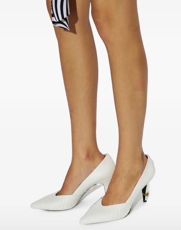 Versace Gianni leren pumps 90 mm Wit - Foto 2