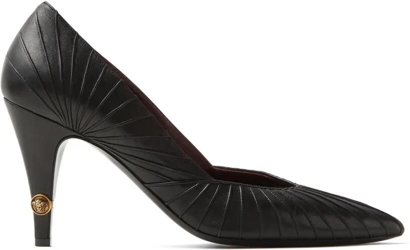 Versace Gianni leren pumps 90 mm Zwart