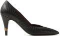 Versace Gianni leren pumps 90 mm Zwart - Zwart