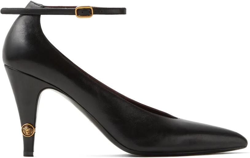 Versace Gianni leren pumps 90 mm Zwart