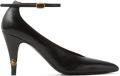 Versace Gianni leren pumps 90 mm Zwart - Zwart