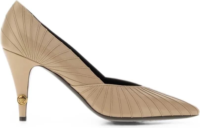 Versace Gianni Medusa '95 geplooide pumps Beige