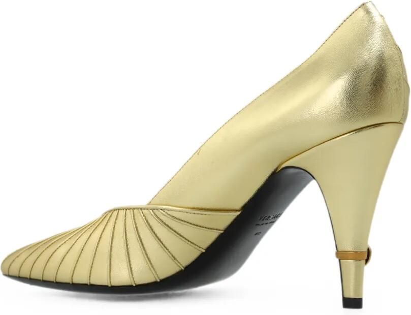 Versace Gianni metallic nappa pumps 90 mm Goud - Foto 3