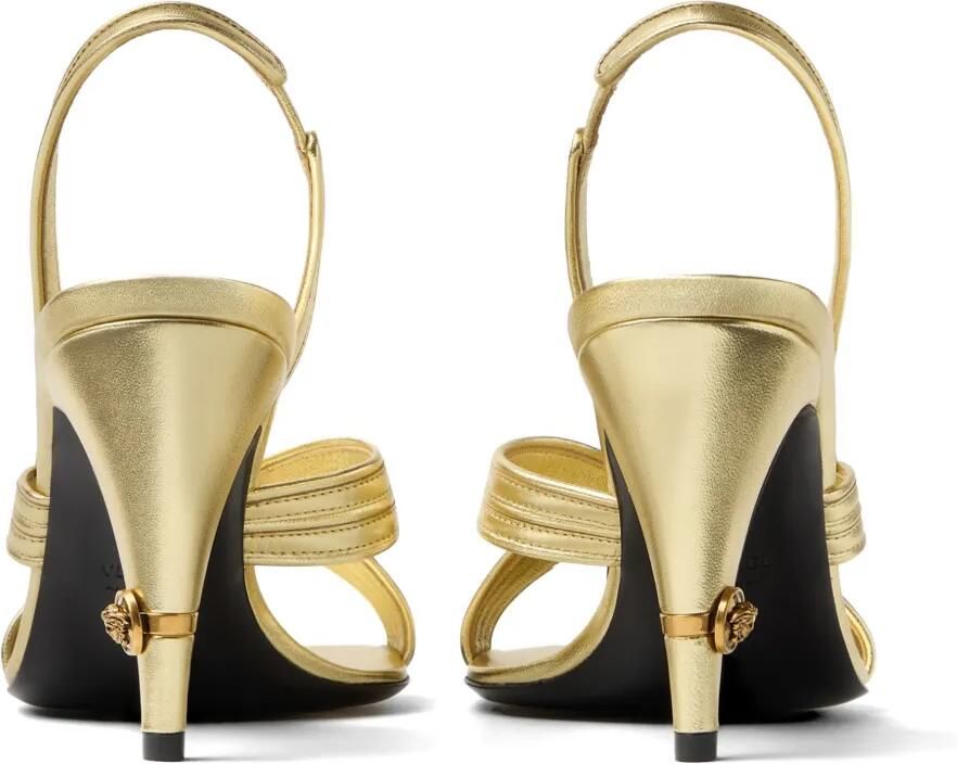 Versace Gianni metallic nappa sandalen 90 mm Goud - Foto 4