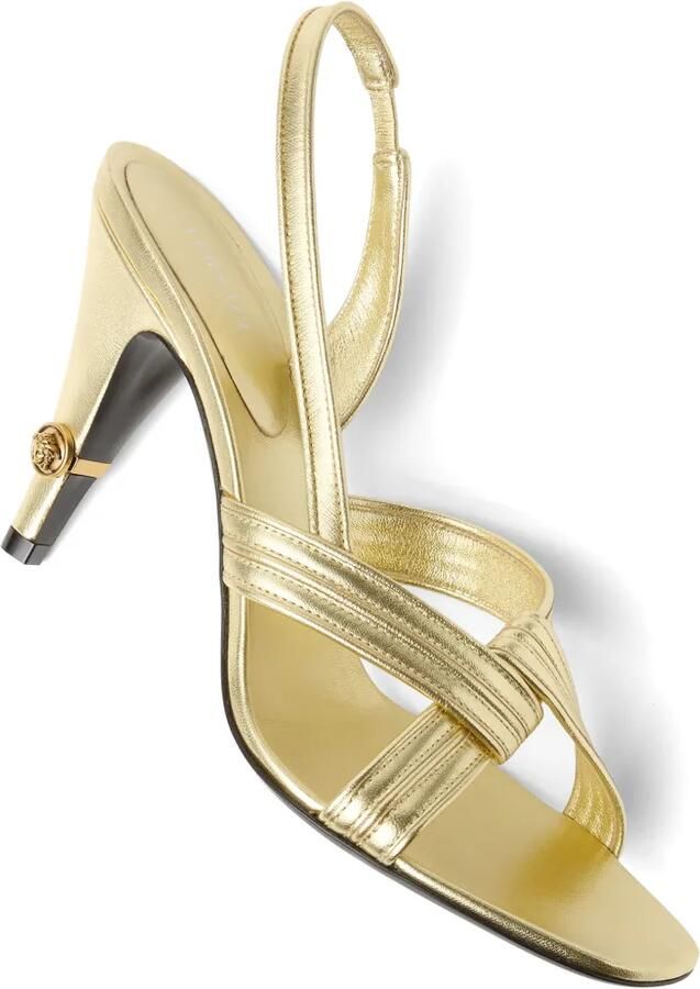 Versace Gianni metallic nappa sandalen 90 mm Goud - Foto 5