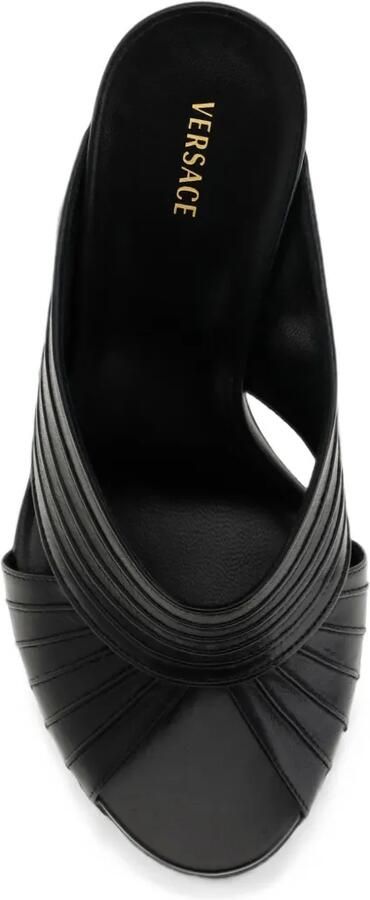 Versace Gianni nappa muiltjes 90 mm Zwart - Foto 2