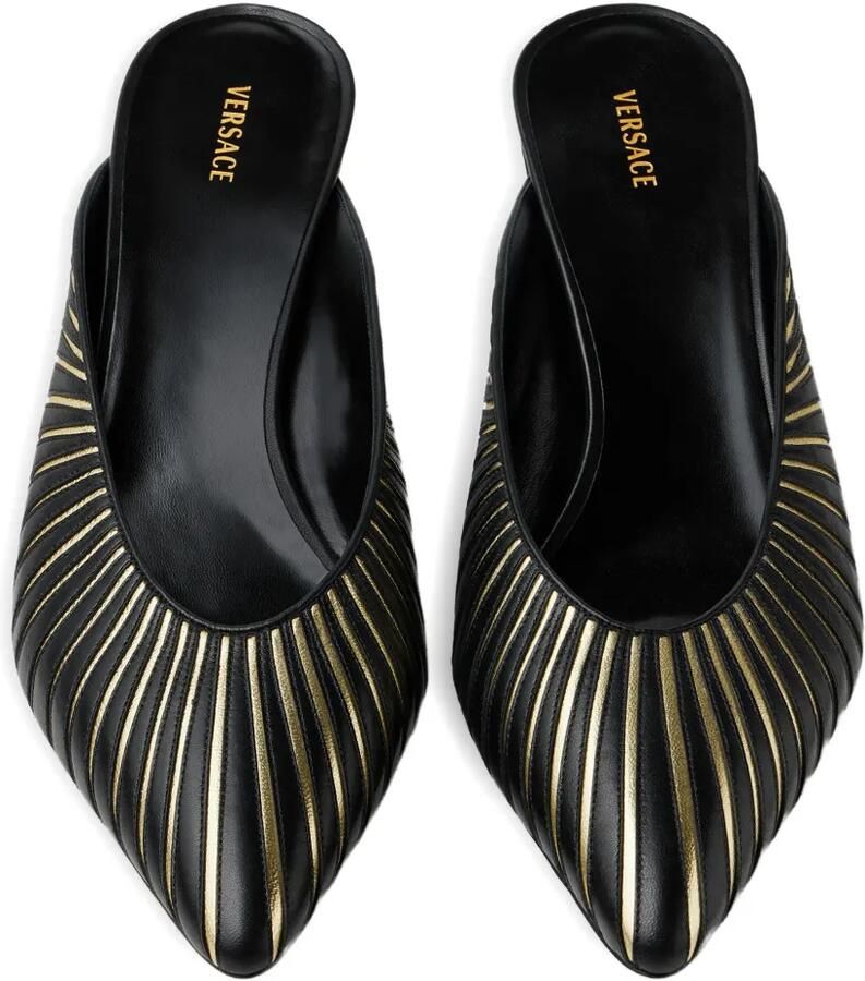 Versace Gianni nappa muiltjes Zwart - Foto 2