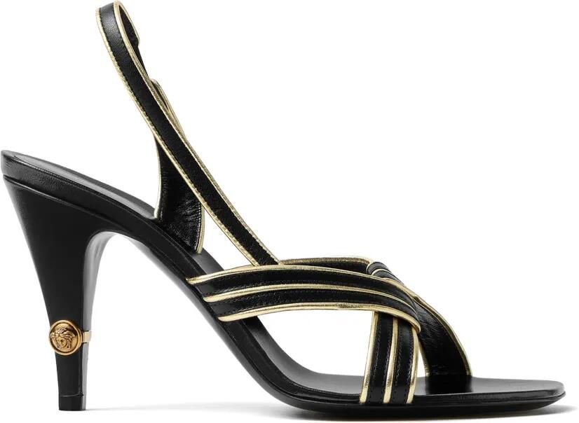 Versace Gianni nappa sandalen 90 mm Zwart