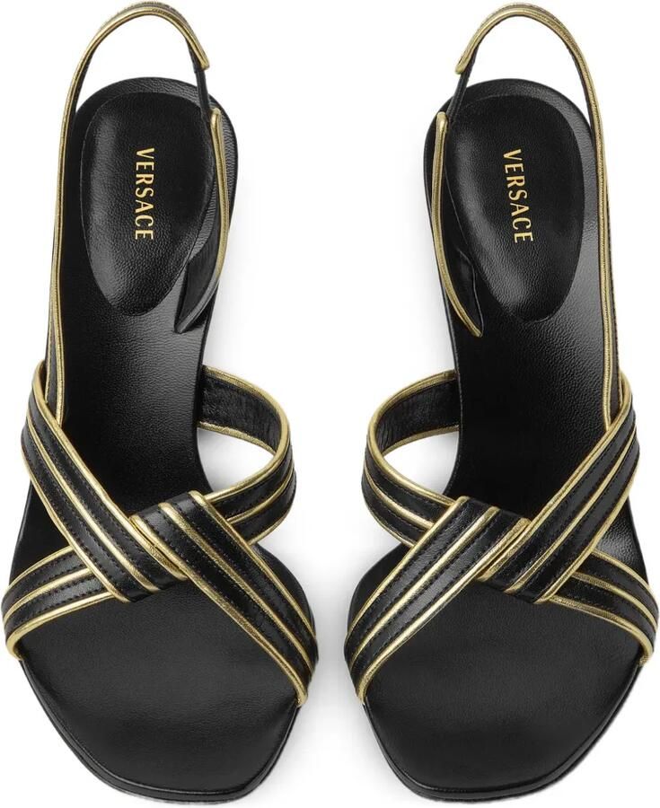 Versace Gianni nappa sandalen 90 mm Zwart - Foto 2