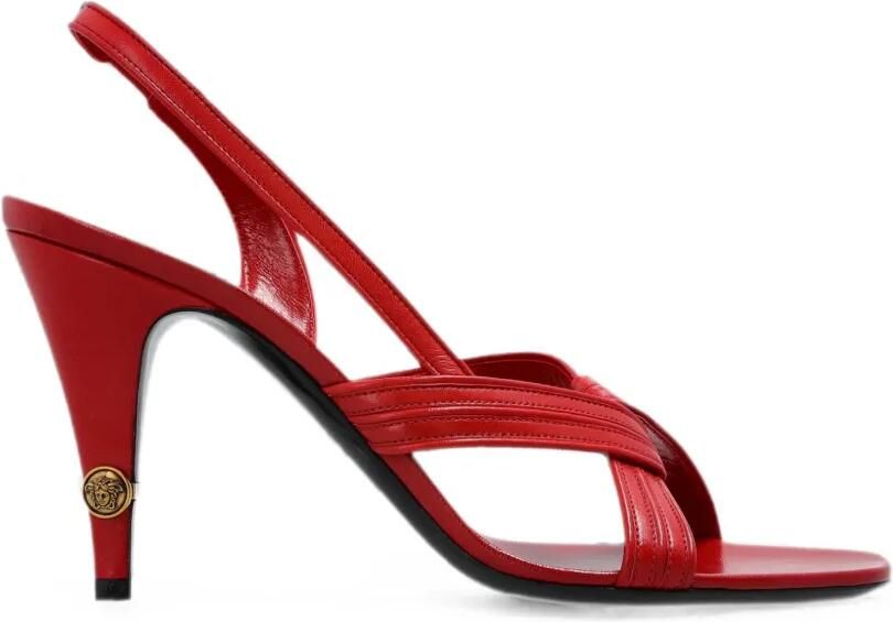 Versace Gianni sandalen met gekruiste bandjes Rood