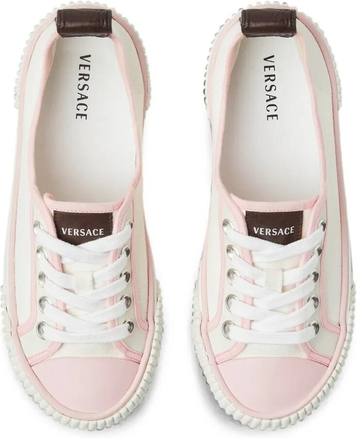 Versace Goliath canvas sneakers Wit - Foto 3