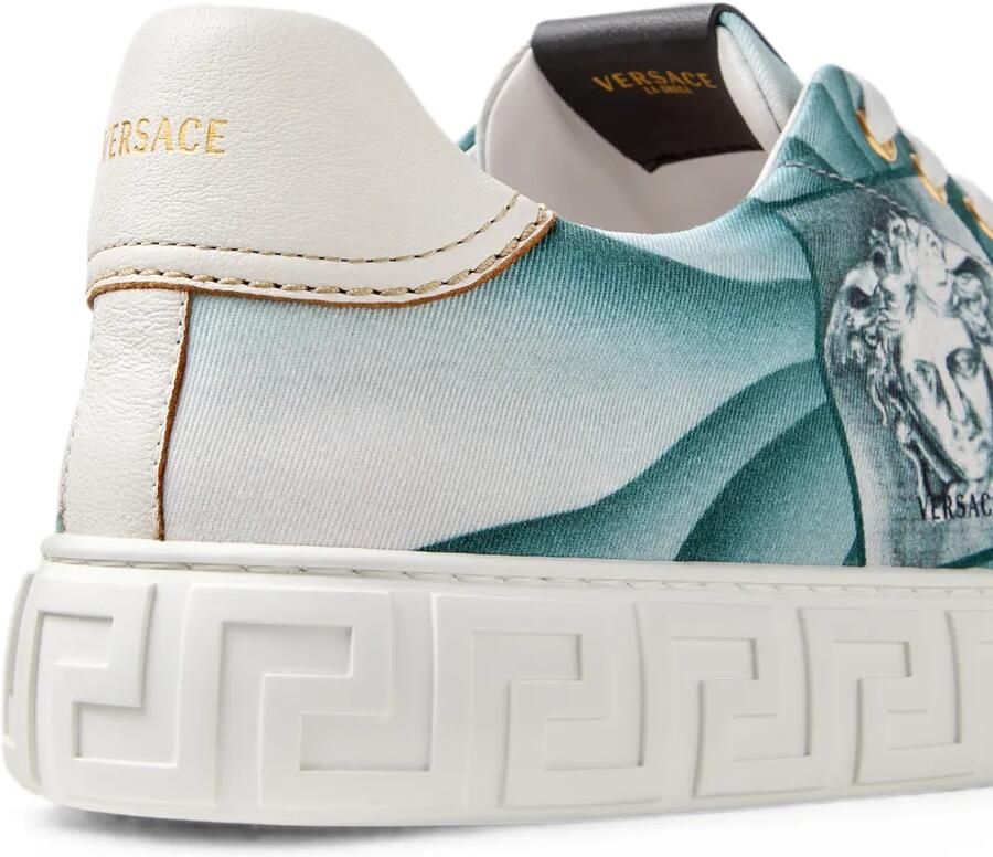 Versace Greca bedrukte canvas sneakers Blauw - Foto 2