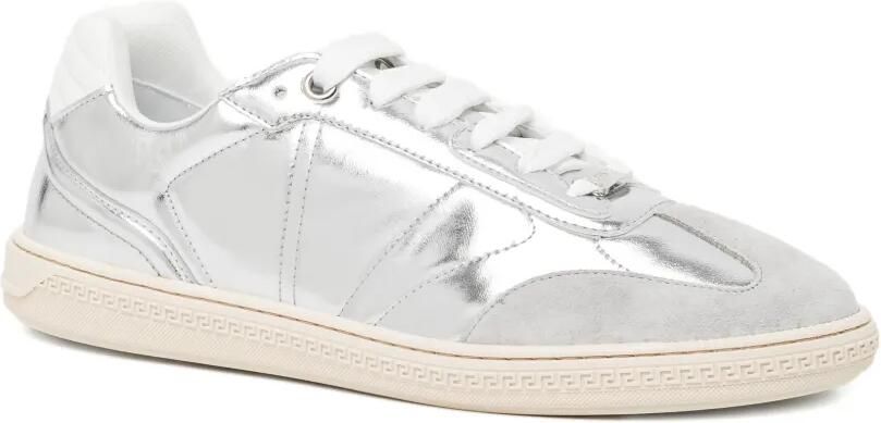 Versace Greca Court metallic sneakers Zilver - Foto 3