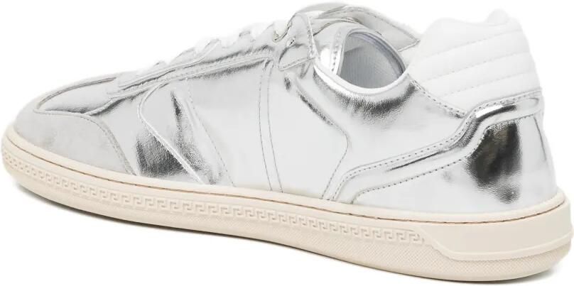 Versace Greca Court metallic sneakers Zilver - Foto 2
