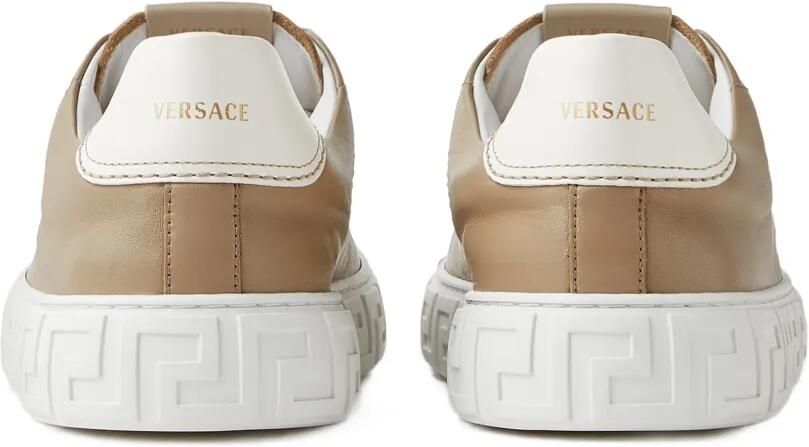 Versace Greca leren sneakers Beige - Foto 4