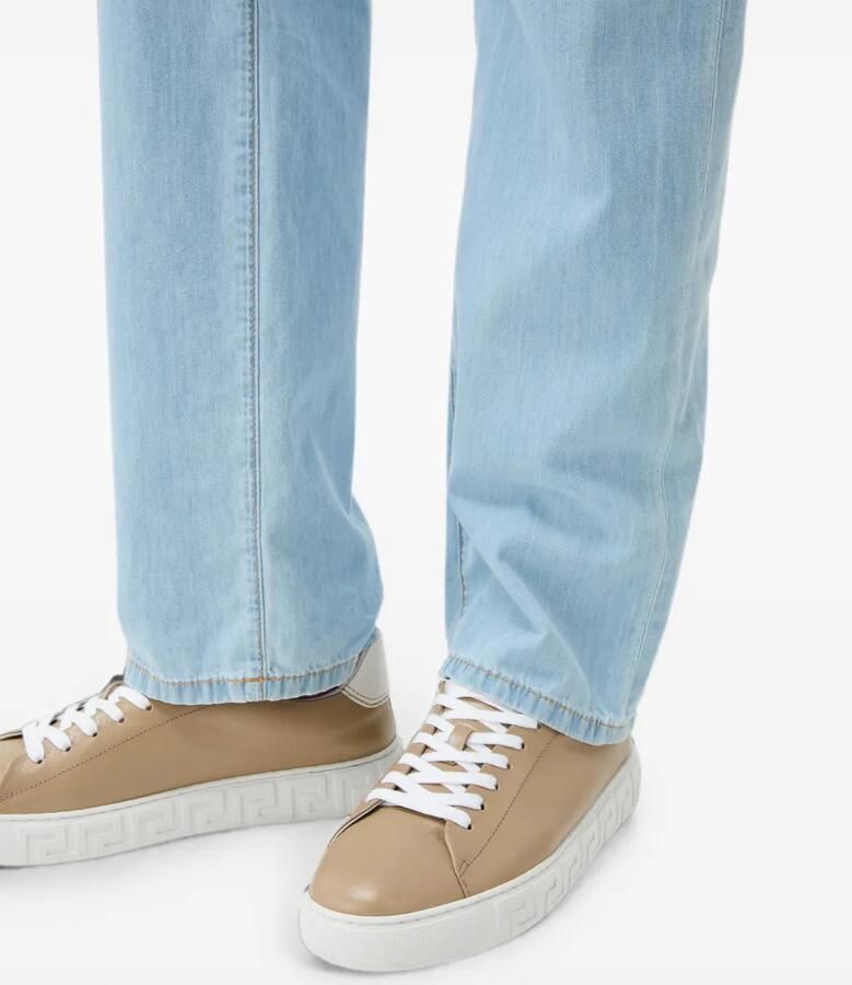Versace Greca leren sneakers Beige - Foto 2