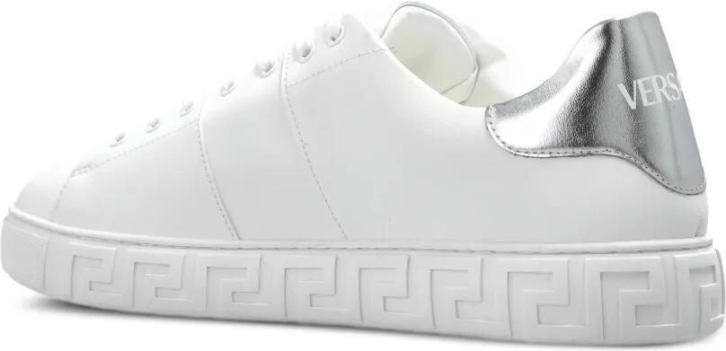 Versace Greca leren sneakers Wit - Foto 3