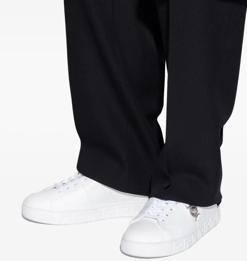 Versace Greca leren sneakers Wit - Foto 2
