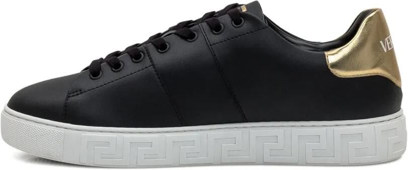 Versace Greca leren sneakers Zwart - Foto 4