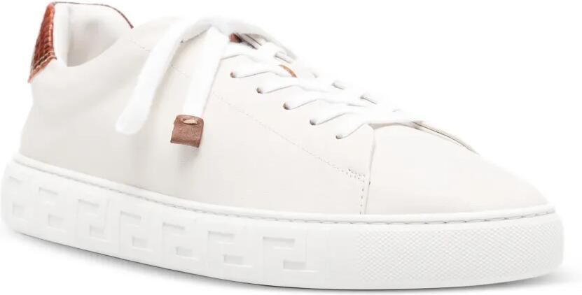Versace Greca low-top leren sneakers Beige