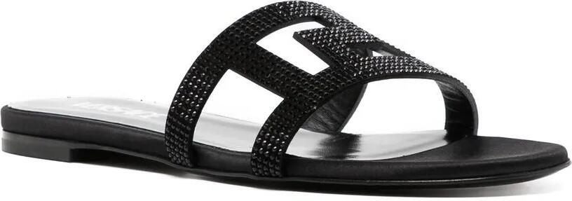Versace Greca Maze sandalen met kristal Zwart - Foto 4