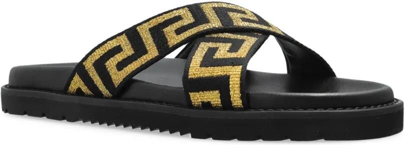 Versace Greca slippers Zwart - Foto 4