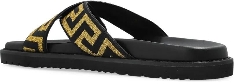 Versace Greca slippers Zwart - Foto 5