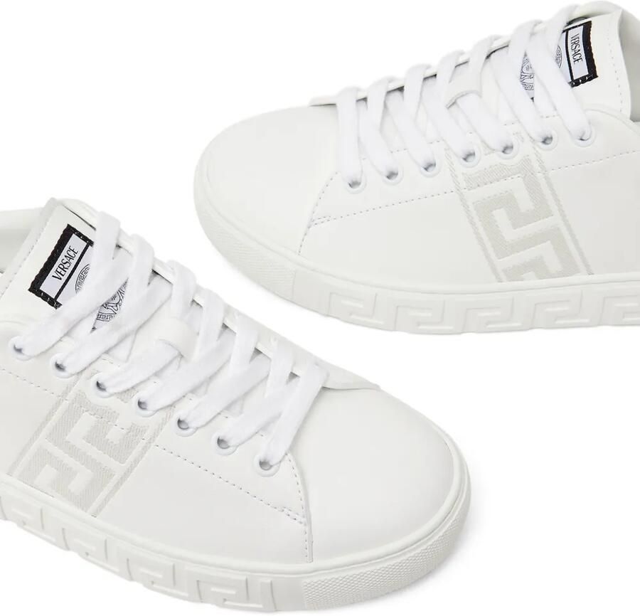 Versace Greca sneakers met pony-effect Wit - Foto 2