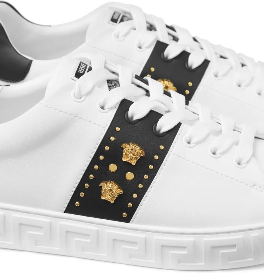 Versace Greca sneakers met studs Wit - Foto 2