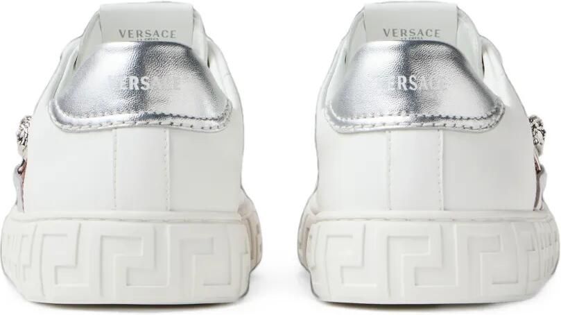 Versace Greca verfraaide sneakers Wit - Foto 4
