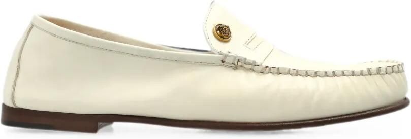 Versace Guanto leren loafers Wit