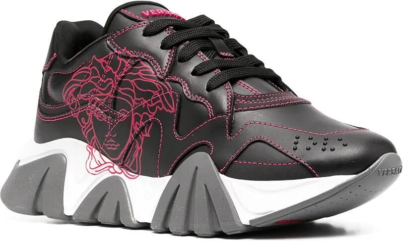 Versace GV Signature Squalo sneakers Zwart - Foto 3