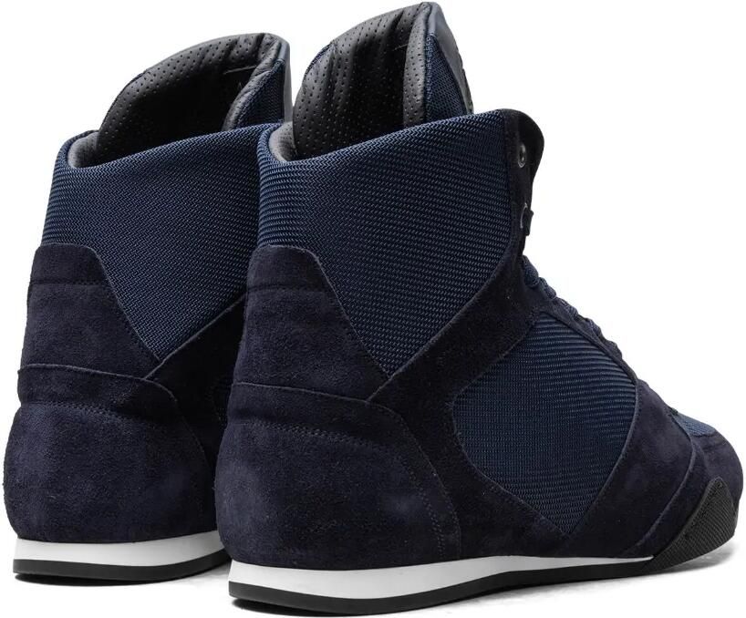 Versace High-top Greek Key "Navy" sneakers Blauw - Foto 3
