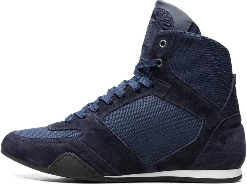 Versace High-top Greek Key "Navy" sneakers Blauw - Foto 4