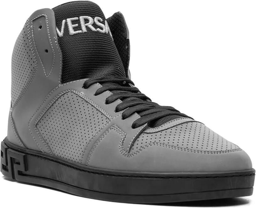 Versace High-top sneakers met Greca-reliëf Grijs - Foto 2