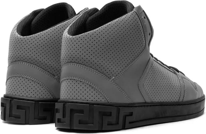Versace High-top sneakers met Greca-reliëf Grijs - Foto 3