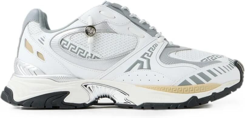 Versace Icaro leren sneakers Wit