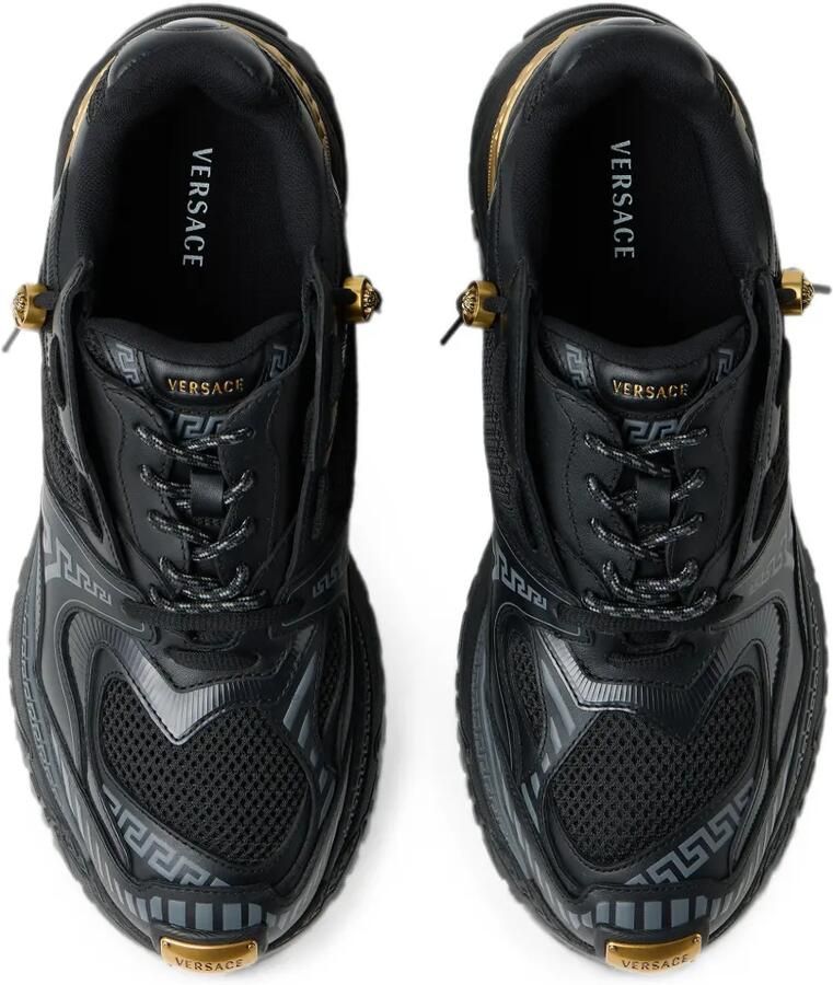Versace Icaro leren sneakers Zwart - Foto 2