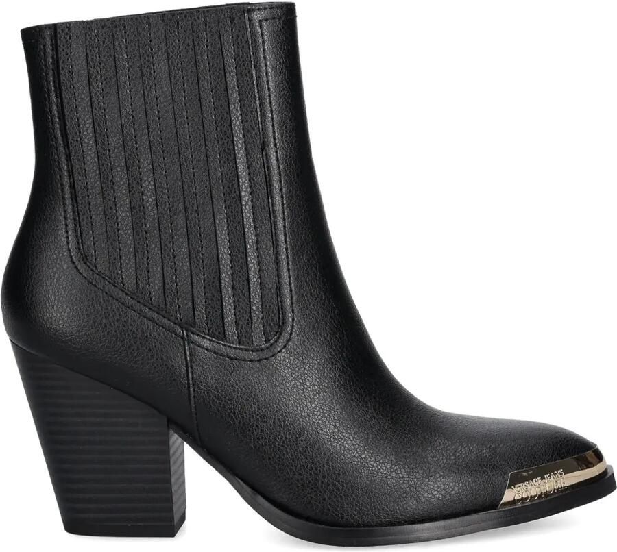 Versace Jeans Couture 85 mm laarzen met puntige neus en logo Zwart