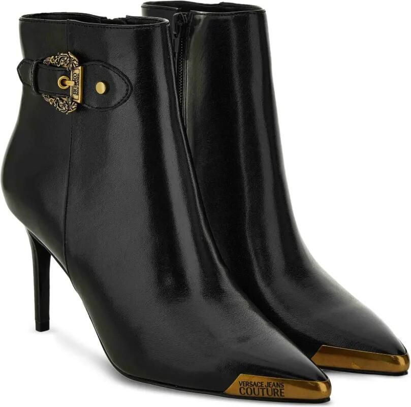 Versace Jeans Couture 90 mm Scarlett enkellaarzen met gespdetail Zwart - Foto 3