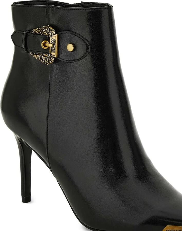 Versace Jeans Couture 90 mm Scarlett enkellaarzen met gespdetail Zwart - Foto 4