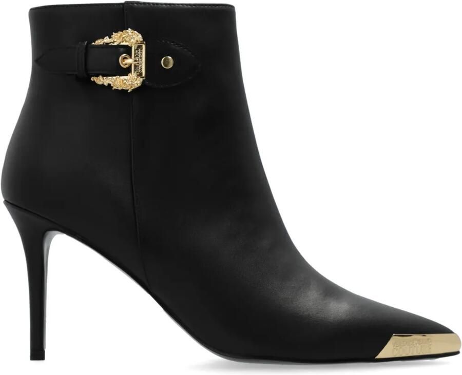 Versace Jeans Couture 90 mm Scarlett enkellaarzen Zwart