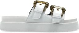 Versace Jeans Couture Arizona sandalen met plateauzool en gesp Wit