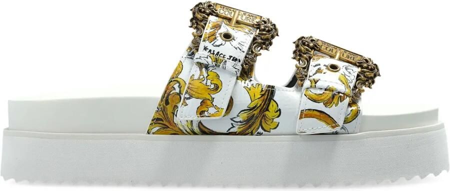 Versace Jeans Couture Arizona slippers Wit