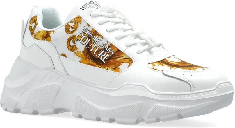 Versace Jeans Couture Baroque sneakers Wit - Foto 4
