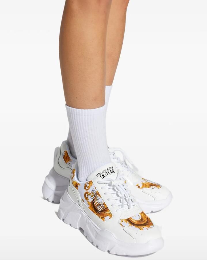 Versace Jeans Couture Baroque sneakers Wit - Foto 2