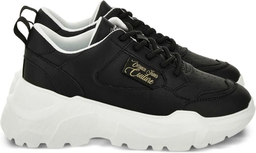 Versace Jeans Couture Chunky sneakers met logodetail Zwart