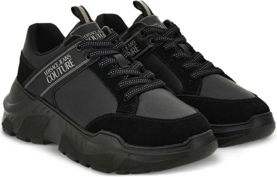 Versace Jeans Couture Chunky sneakers met logopatch Zwart